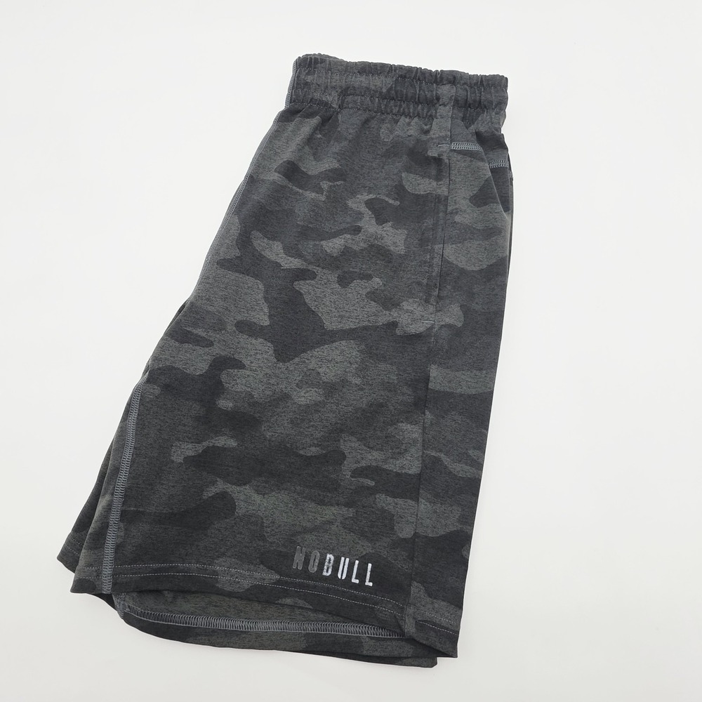 NOBULL Shorts Men's Large Dark Camo Drawstring Workout Performance Activewear